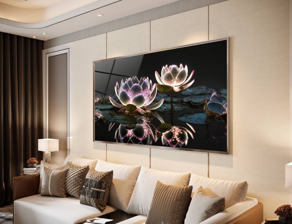 Neon Işıklı Nilüfer Çiçeğinin Büyüsü | CF0308