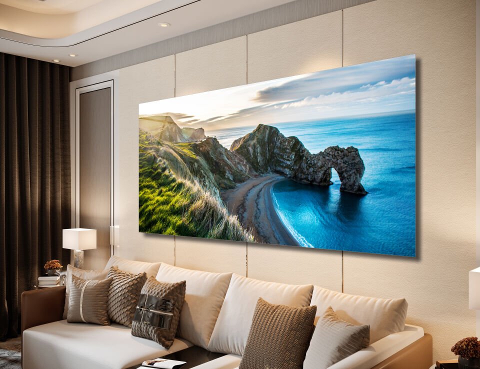 Durdle Door Doğal Kıyı Manzarası - Yüksek Çözünürlüklü Cam Tablo | CF0026