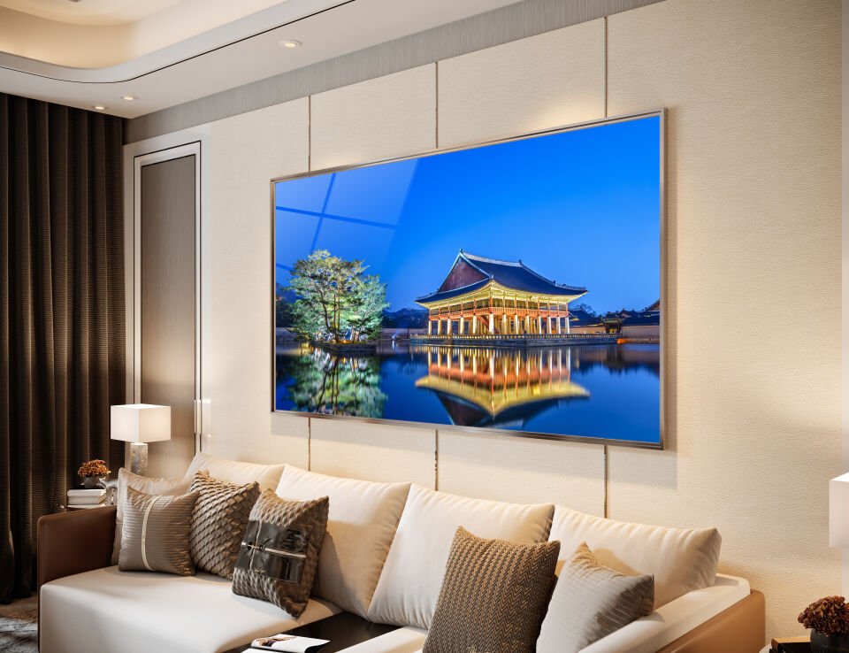 Gyeongbokgung Sarayı Gece Yansıması Cam Tablo | CF0033